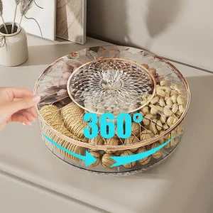 Bekas Kuih Raya Bulat Boleh Pusing 360