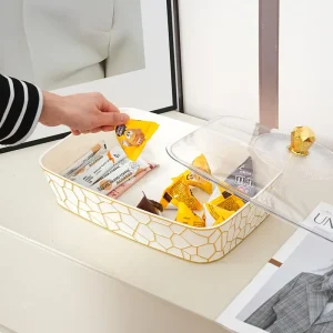 Transparent Fruit Plate With Cover