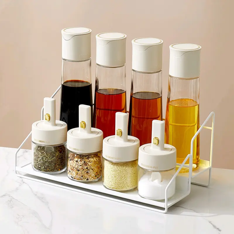 Glass Oil Bottle Dispenser Set - Image 2