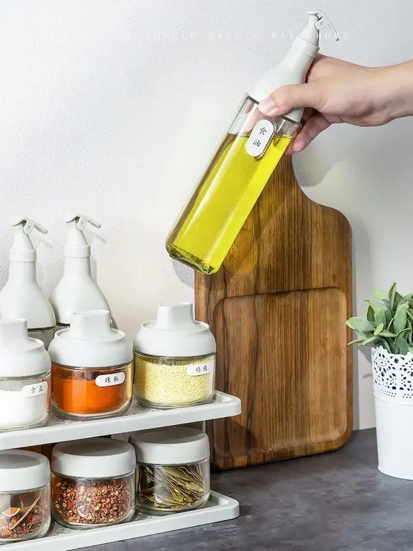 Glass Oil Bottle Dispenser Set - Image 8