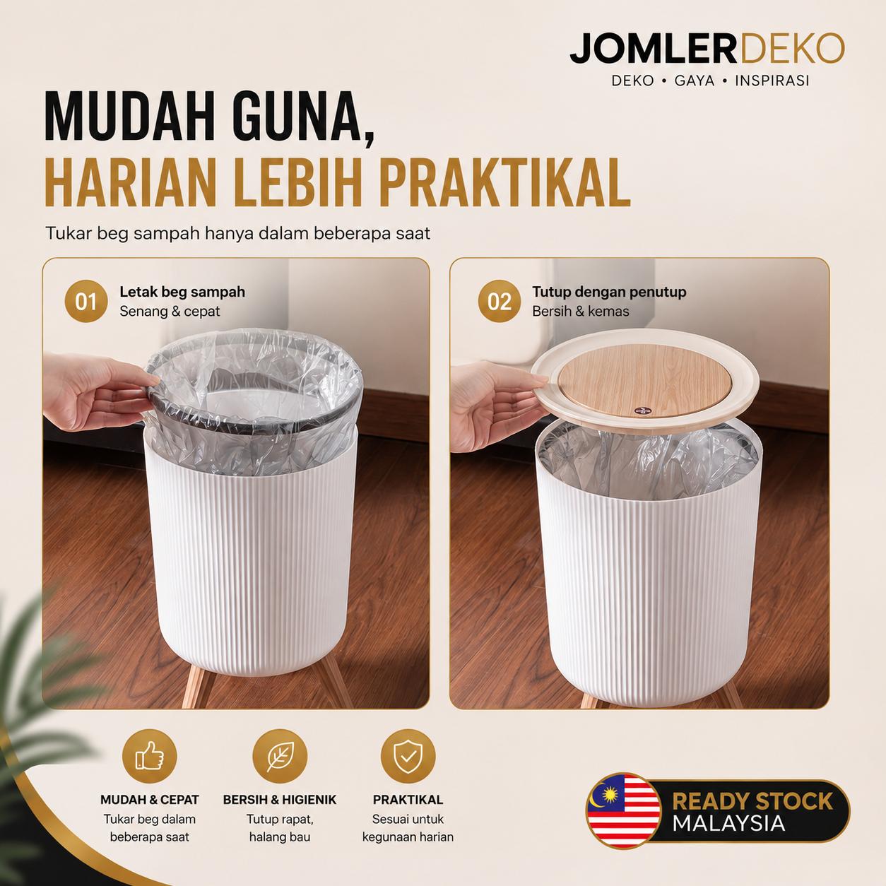 Cara tukar plastik sampah 7L